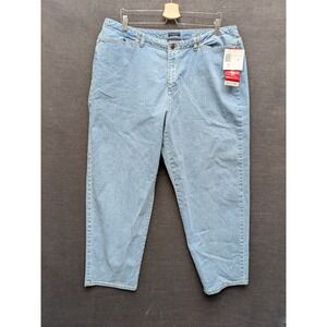 Crazy Horse Jeans Blue Denim Medium Wash Stretch Mom Jeans Plus Size 18S NWT